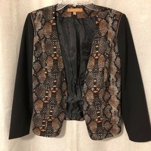 Ellen Tracy snakeskin print jacket